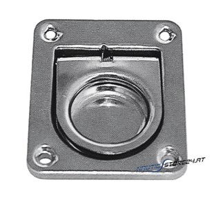 Spring Loaded Flush Lift Handle, SS, 7/16" (T) x 2-9/16" (L) x 2-3/16" (W) with Spring