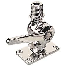 Antenna Base Fastener ctr to ctr 2-13/16" x 1-13/16", base size 3-5/8" x 2-9/16", fastener 1/4"FH, material Zamak