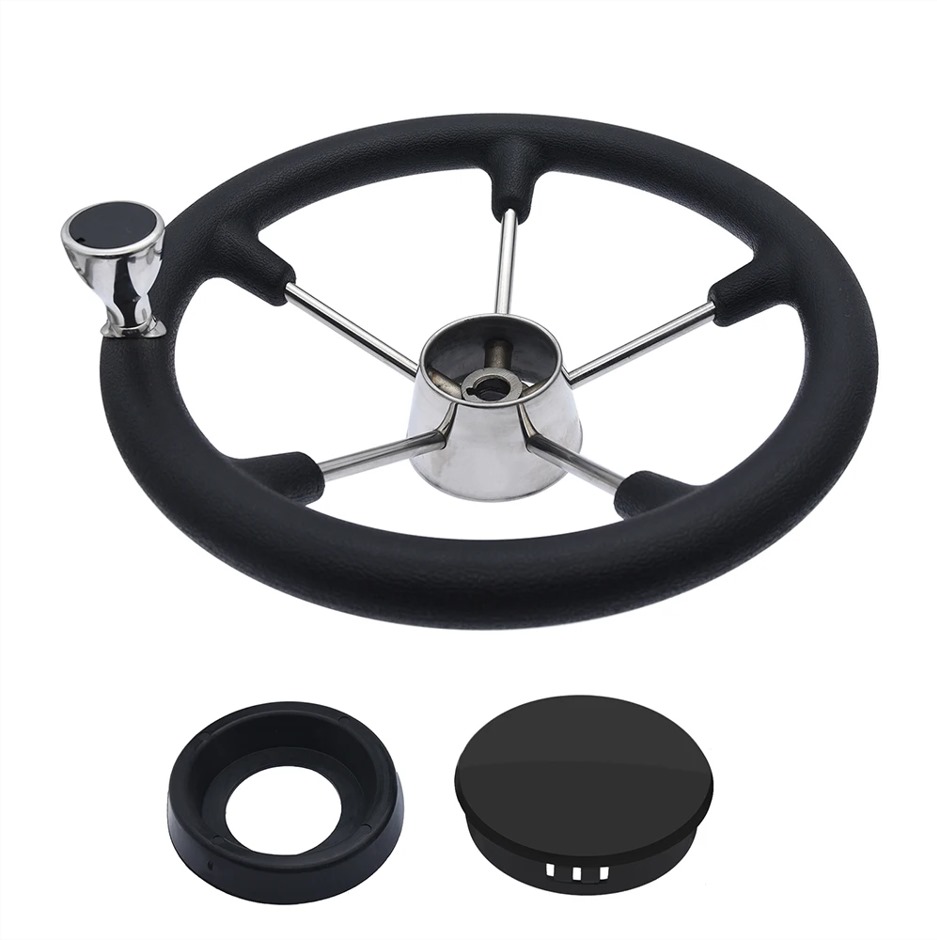 Steering Wheel, SS, 13-1/2", Black Color