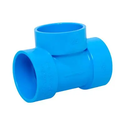 PVC Fitting - Tee DR, 1-1/2" (MP) 8.5, Blue