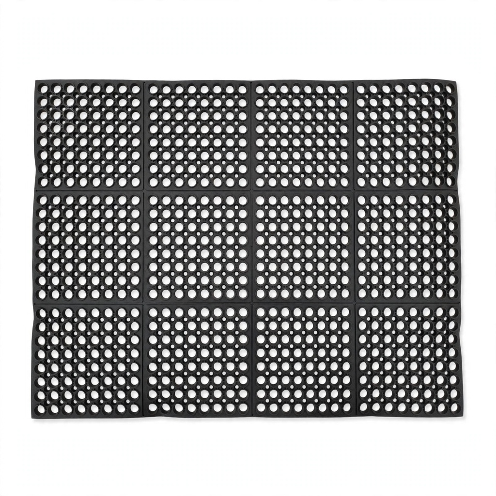 Rubber Multi Mat Antislip Oil Drainage Mat 20MM*900MM*1500MM