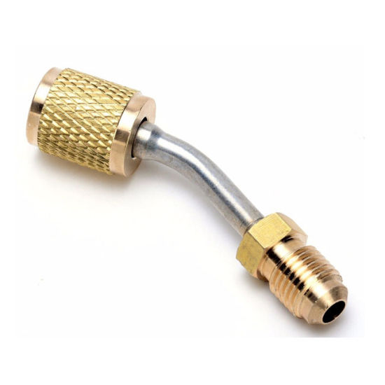 Brass Refrigerant Adapter Male to 5/16" Female Hoase Chargine P 1/9