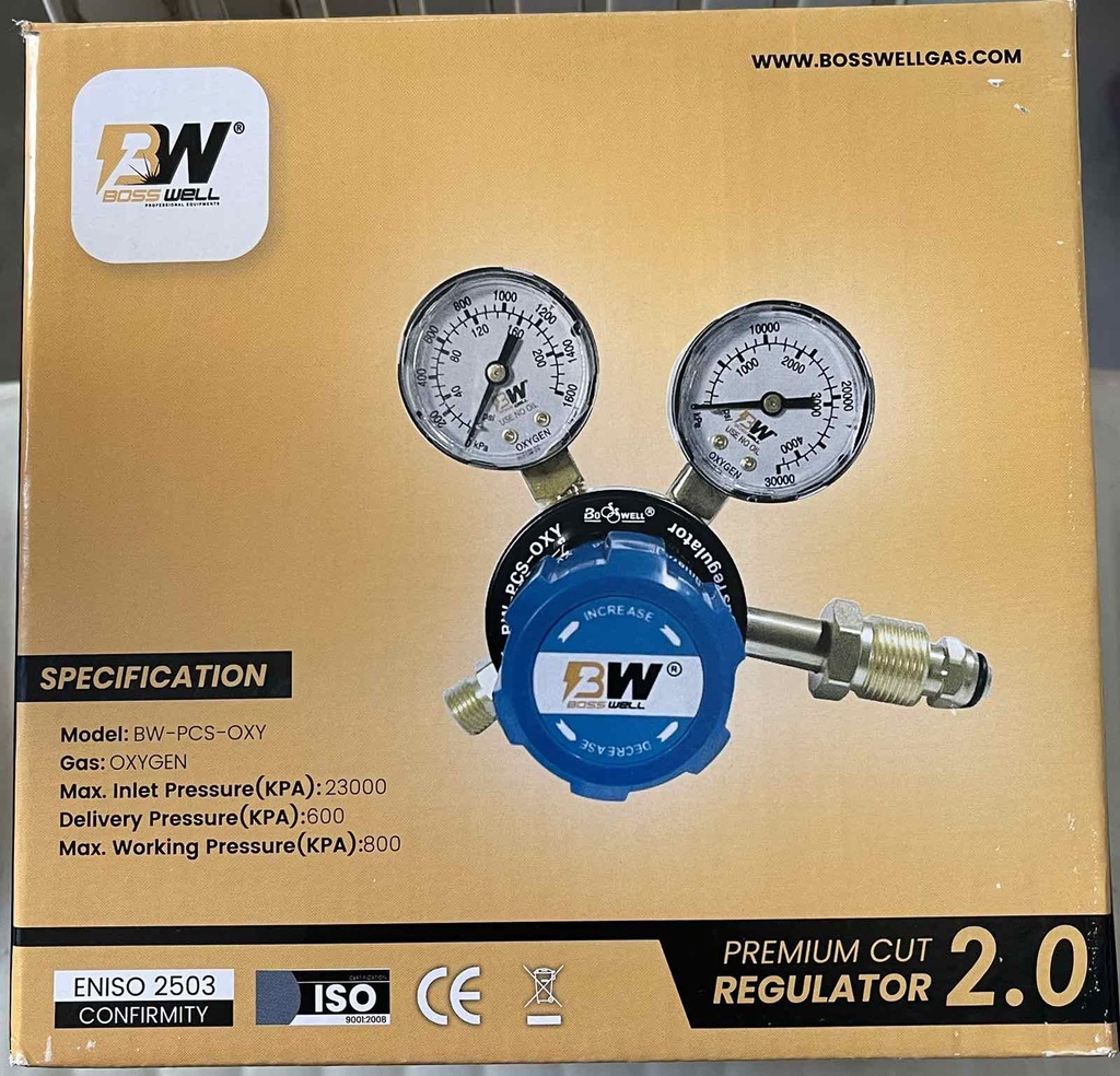 Premium Cut Skill Oxygen Regulator 2.0 Bosswell