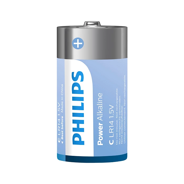 Philips Battery 1.5V, (C SIZE) (2Pcs/Card) LR14P2B/40, LR14 Baby
