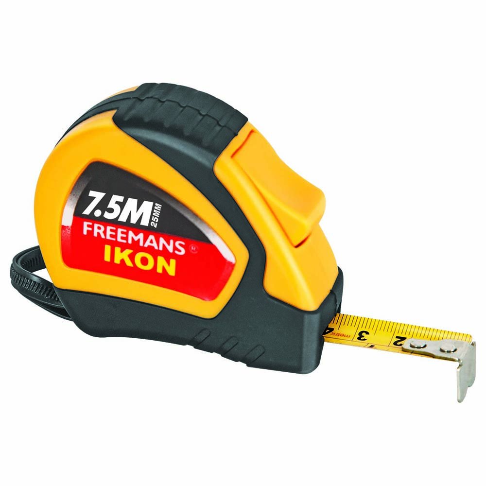Measuring Tape 25MM*7.5Mtr, Yellow, Brand: Guangkai