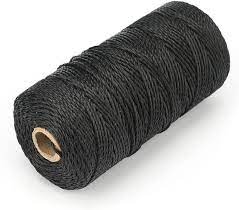 Thread - Nylon 24 Ply (Fishing Twine)180G, Black, Brand: Braincoral