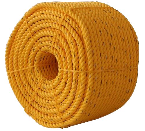 Rope - PP, Yellow, 3MM*200Mtr-Rudra