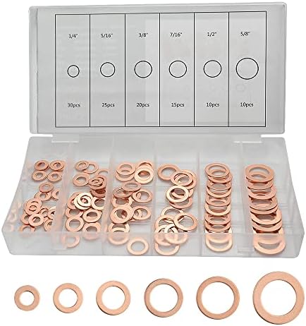 Copper Washer Assortment 110Pcs/Box (RDXA8700)
