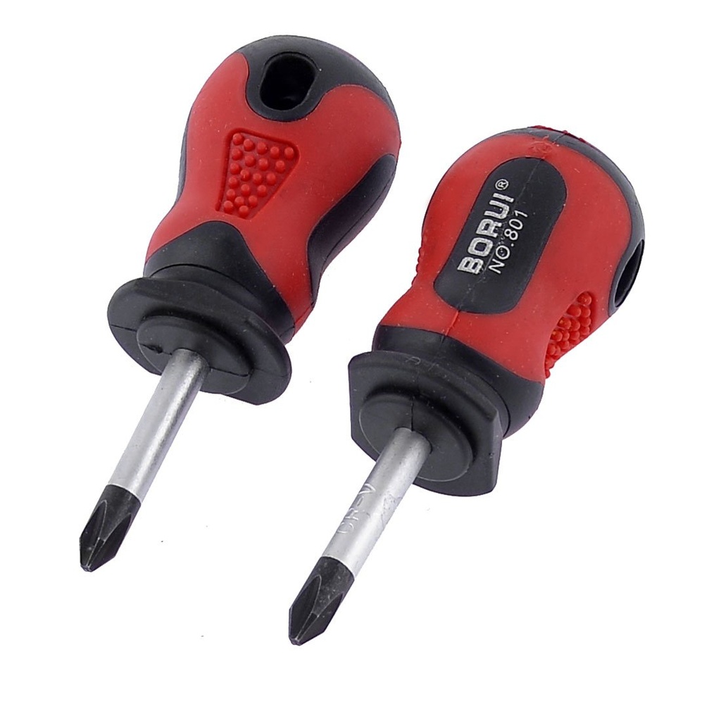 Purus Screwdriver 6 x 38MM (+), Straight, Red/Black