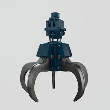 Hydraulic Waste Steel Grabber Grey