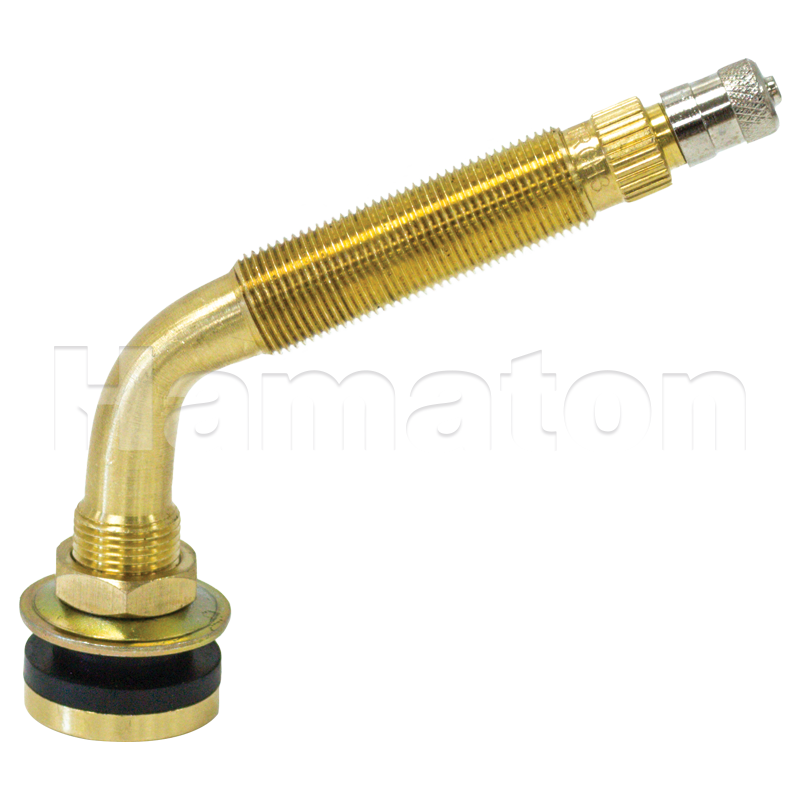 Tubeless Valve - Bend Brass TR621A