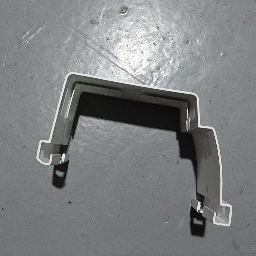 Rain Gutter Connector 18.3 x 12.0 x 8.0Cm, White