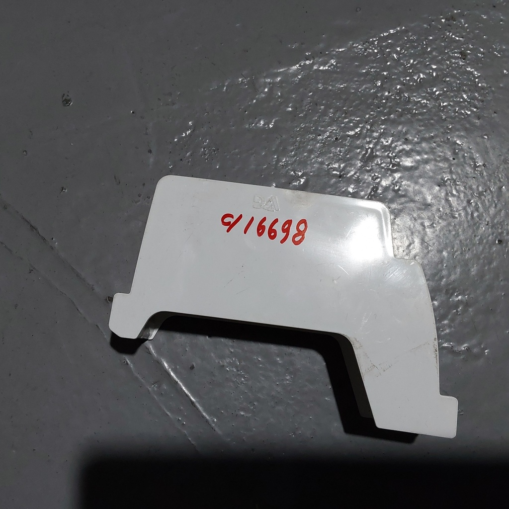 Rain Gutter End Cap 2.30 x 18.50 x 12.00Cm, White