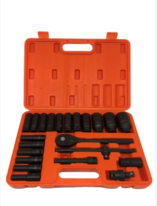 1/2 Dr. Black Extended Socket (32Pcs/Set)