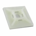 Tosun Self-Adhesive Cable Tie Base White TM-25, 24(L)*24(W)*7.5(H)*6.2(T)
