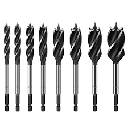 PTA - Wood Auguer Bit - Hex Shank (8Pcs/Set)