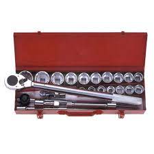 Socket Set 3/4"Dr. (21Pcs/Set) 6PT, Chrome