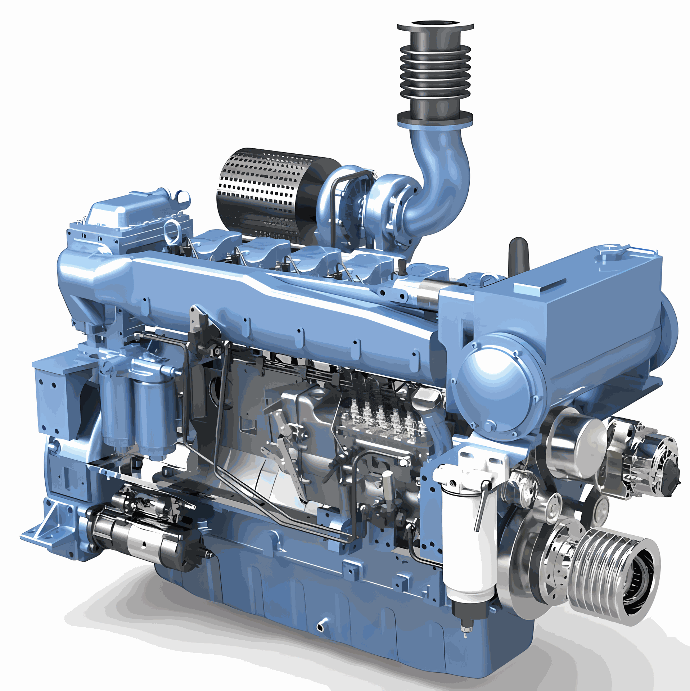 Weichai Marine Diesel Engine - 240HP/1800RPM WD10C240-18