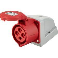 PC Plug Socket Coupling IP67, 124P, Female, 32A, 4P, 400V