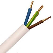Electric Cable Flexible 3C*6MM*100M/Roll  Mix Conductor White