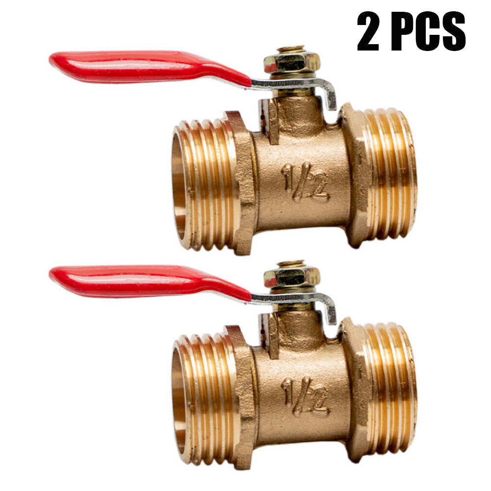 Valve- Ball Valve Brass 1/2" (Male & Male) 15353
