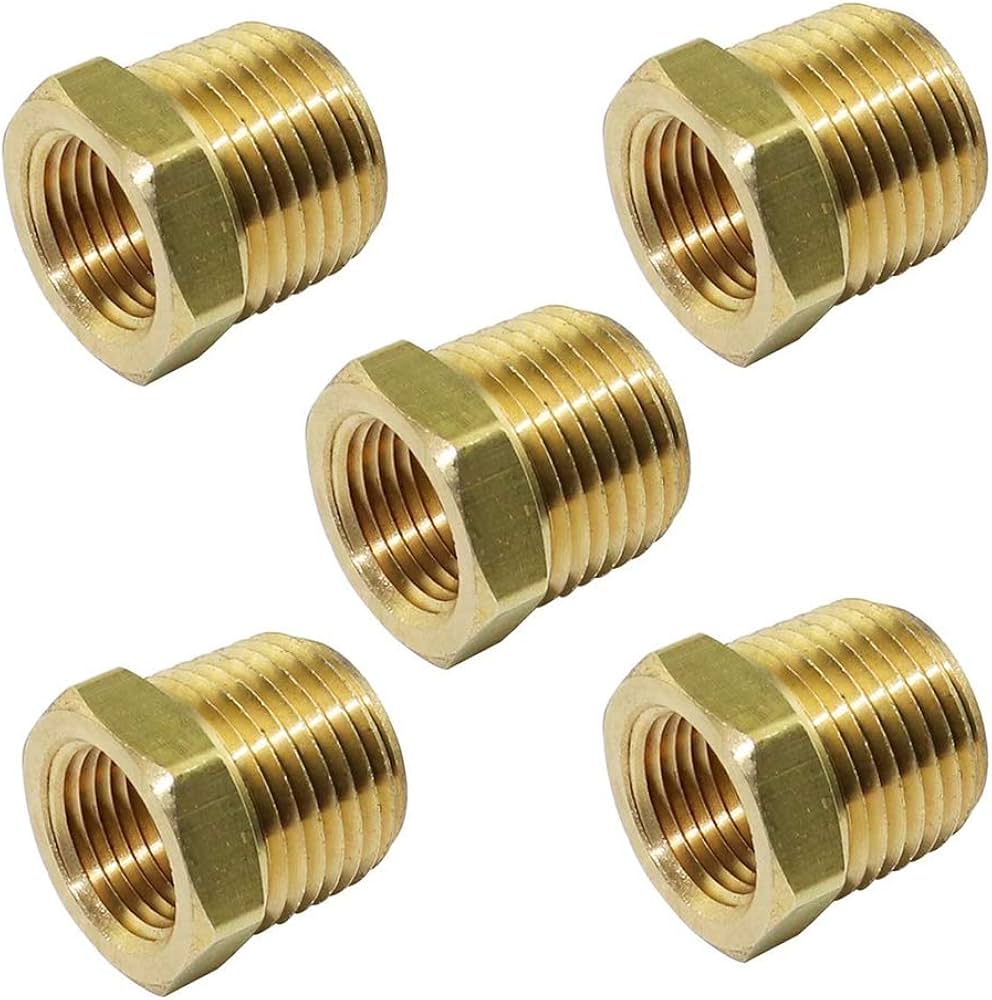 Brass Coupler Adaptor 1/2 x 3/8 (15454)
