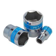 1/2" Dr. 6PT Chrome Socket (Blue/Red Ribbon) 13MM (9206)