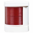 LED Port Side Light (Red), White Cover, 4", DC24V