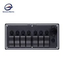 Fuse Rocker Switch Panel, Black Color, 7 Gang
