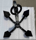 Anchor - Four Claw, Black Iron, 10kg