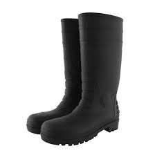 Gumboot Black with Toe/Plate G113470205 Size 42