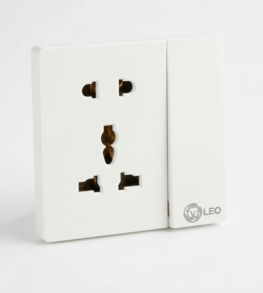 Universal Socket 2Pin+3pin D1050, 16A/250V