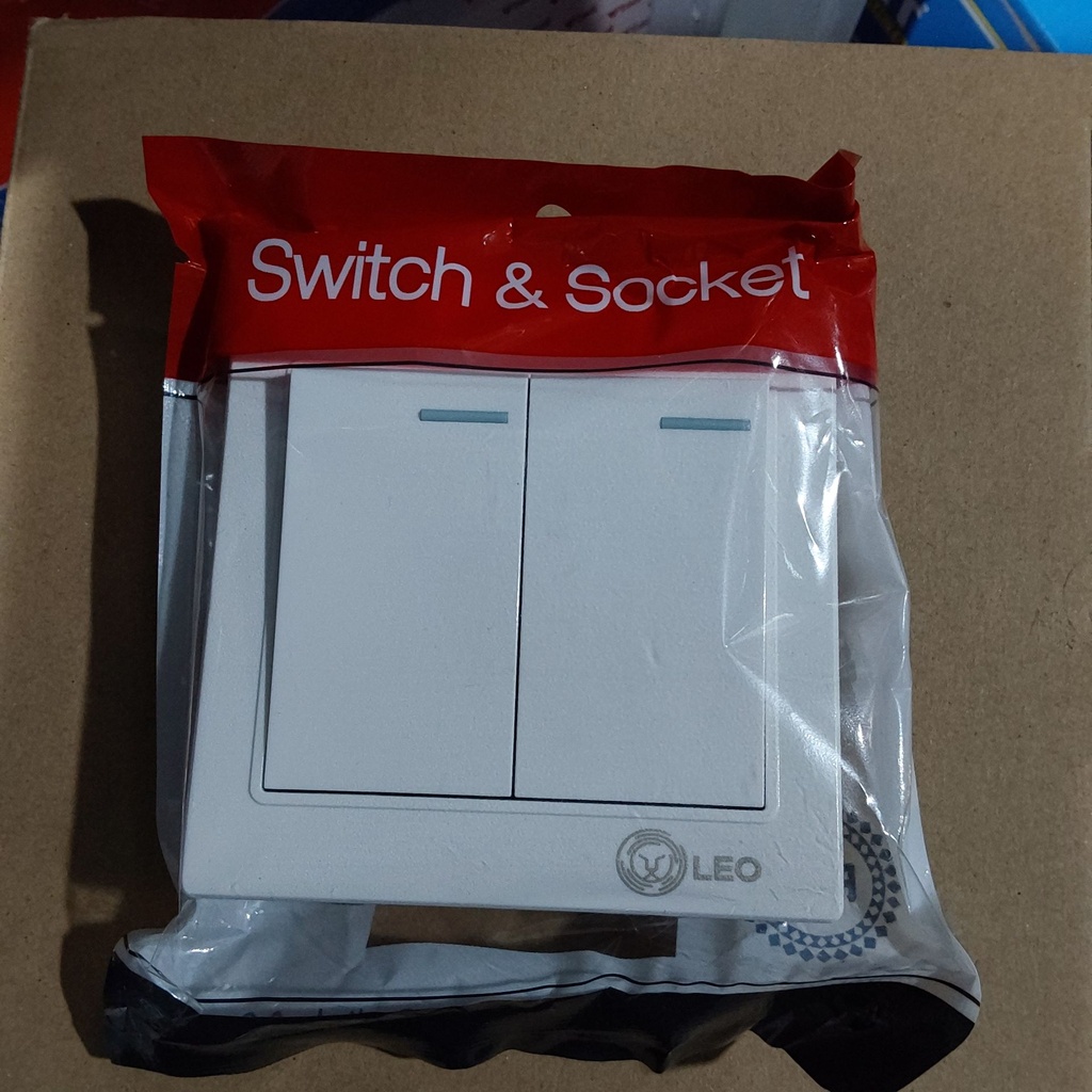 Switch - 2gang 1way LK4003 10A/250V