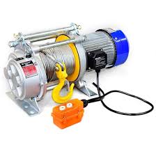 Electric Winch (Aluminium) 1.5T/30Mtr, Double Hook, 380V, 1500Kg, 3kW