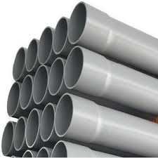 Pipe - PVC, 8" x 5MM x 5.8Mtr, Grey