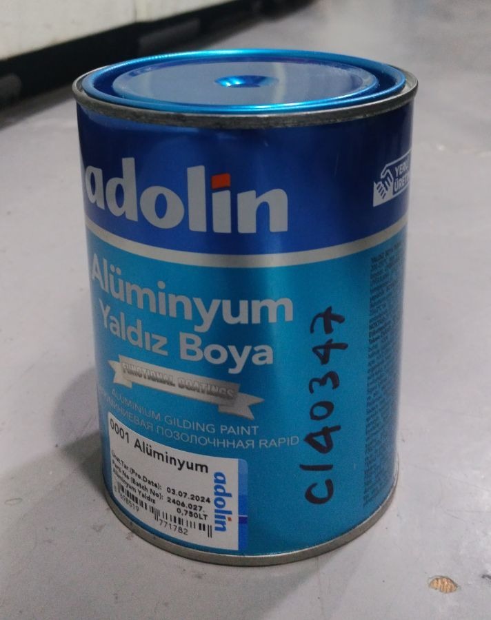 Aluminium Gilded Heat Resistance 0.75Ltr Adolin