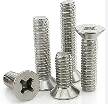 Screw - Machine, CSK, Phillips Head, SS304, M4 x 1"