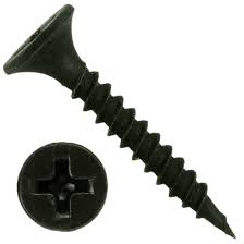 Screw - Drywall, Black, Coarse Thread, M4 x 40MM