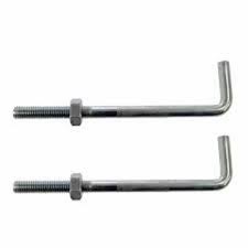 GI Bolt - L Foundation, M25 X 800 x 100MM