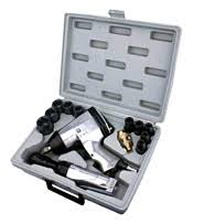 Pneumatic Air Impact Wrench & Air Ratchet Wrench 1/2Dr. (15Pcs/Set)