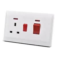 13A Kitchen Socket With Switch & Neon