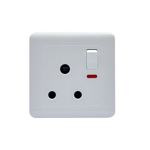 15A Single Socket With Switch & Neon