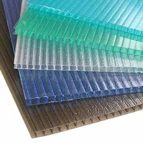 Polycarbonate Hollow Sheet, YMH 656 (Blue) 6MM*19FT*6'.9" 