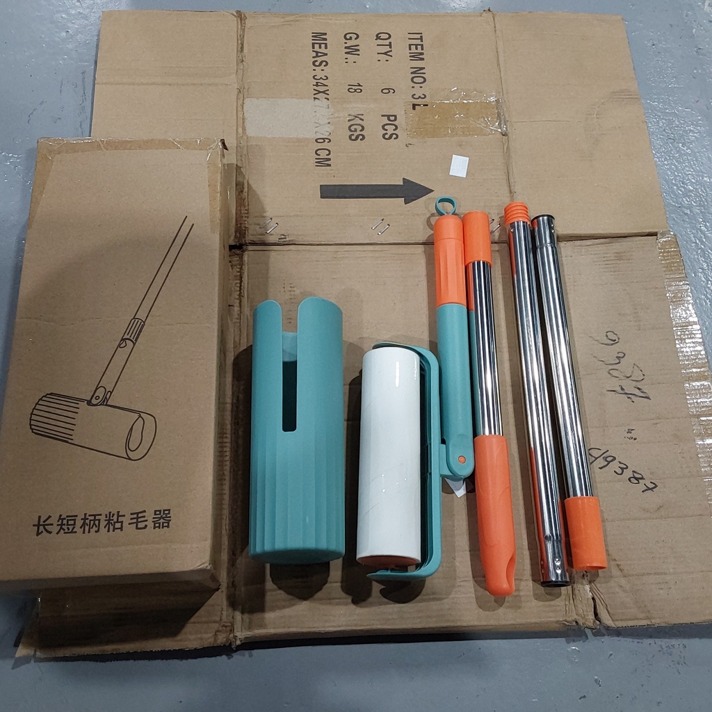 Long Hair sticking device - without base, including 1roll paper Color: pink, green Size: 16x120cm