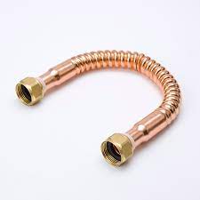 Flexible Tube with Nuts, Copper, 3/4" x 50CM