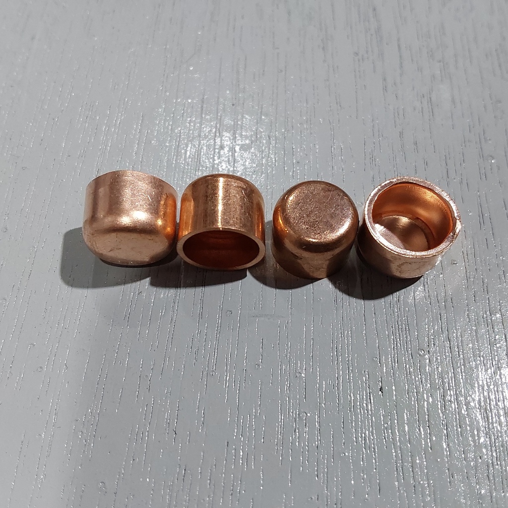 Cap 3/8", Copper