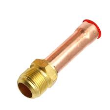 Flare Connector with Copper Tube Brass Pipe Fitting Connector, 3/8"