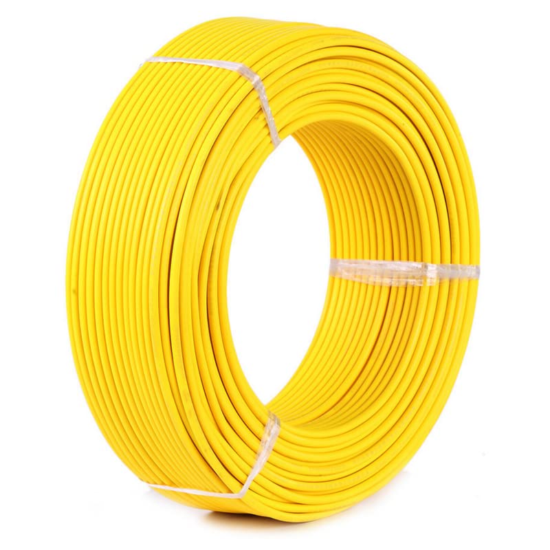 Electric Cable, ZC-BVR 1C x 1.5mm2, 7Strand, Yellow, 100M