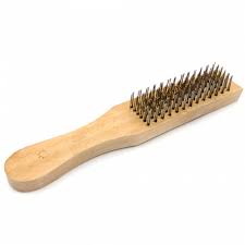 Wire Brush With Wooden Handle 6 Row