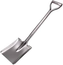 Shovel - Flat, With Steel Handle